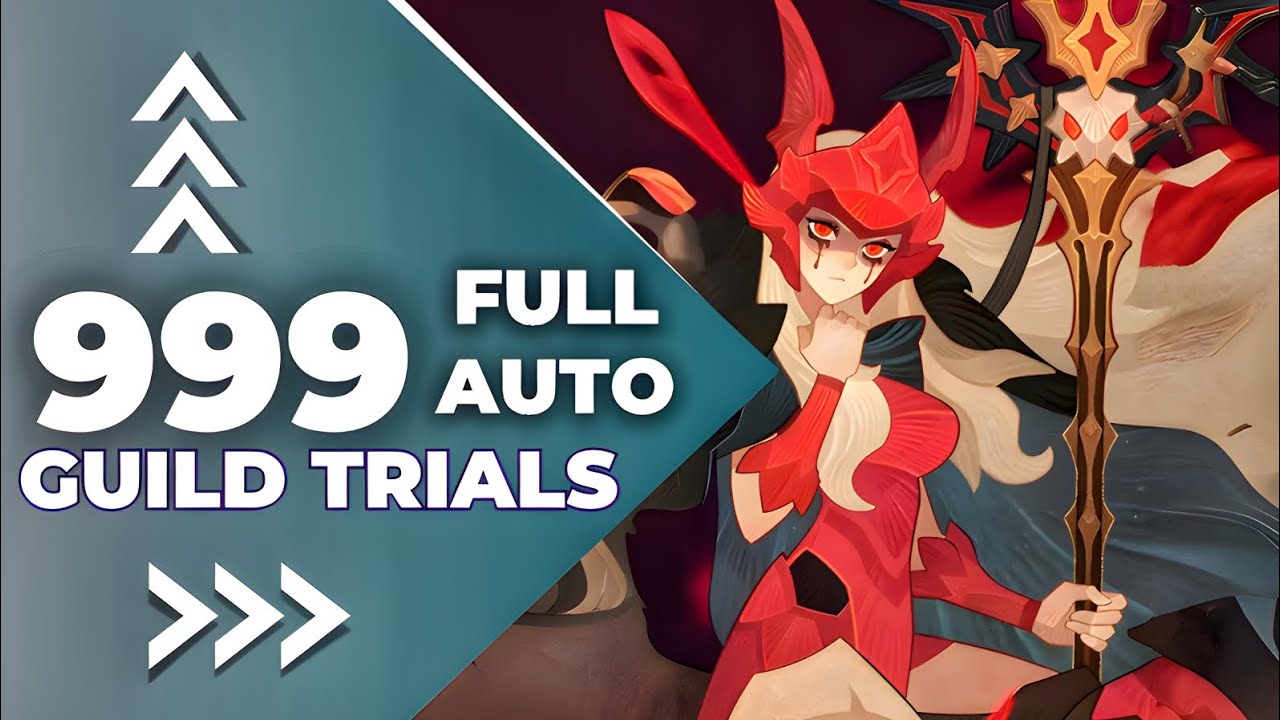 AFK arena // Awakened Estrilda guild trial 999 level // FULL AUTO !