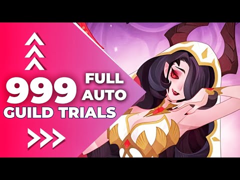 AFK arena // Serenmira guild trial 999 level // FULL AUTO !