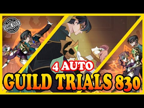 ⛔️Guild Trials 830 Adrian & Elyse 4 AUTO Pruebas de Gremio AFK Arena