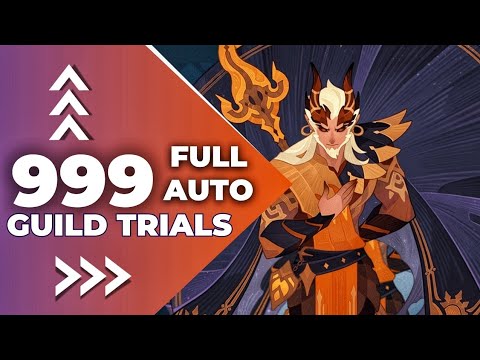 AFK arena // Umbriel guild trial 999 level // FULL AUTO ! 🌑🔵
