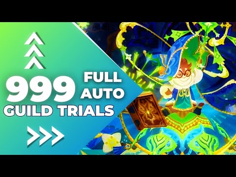 AFK arena // Awakened Pippa guild trial 999 level // FULL AUTO !