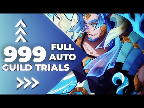 AFK arena // Laviathan guild trial 999 level // FULL AUTO ! Better timing 🌊