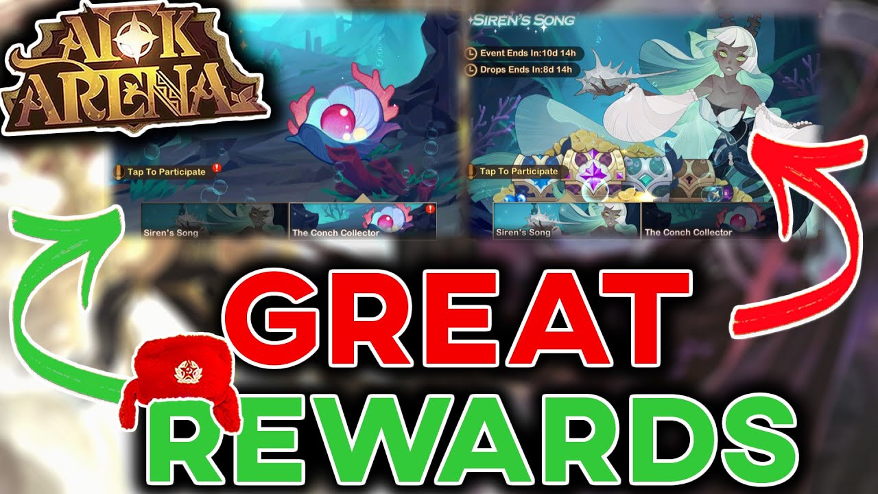 UNEXPECTED EVENTS | Siren's Song, The Conch Collector. Getting Blood pearls [AFK ARENA]