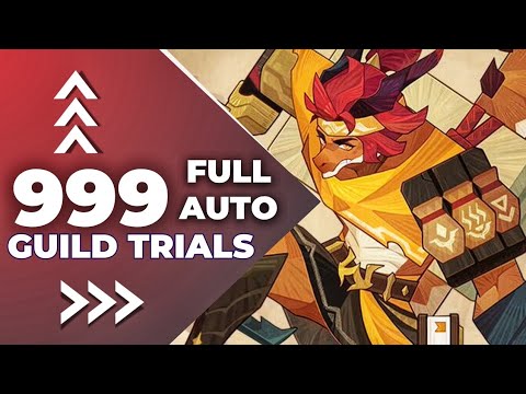 AFK arena // Begris guild trial 999 level // FULL AUTO !