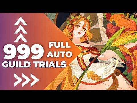 AFK arena // Aurelia guild trial 999 level // FULL AUTO !