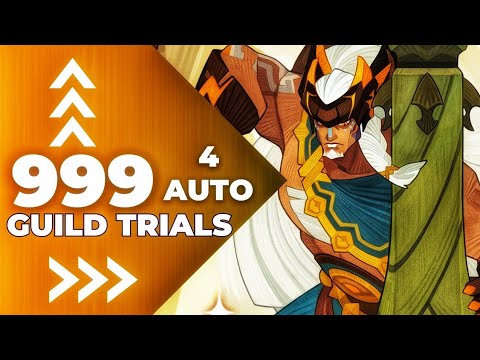 AFK arena // Kregor guild trial 999 level // 4 AUTO !