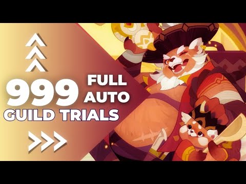 AFK arena // Gorren guild trial 999 level // FULL AUTO !