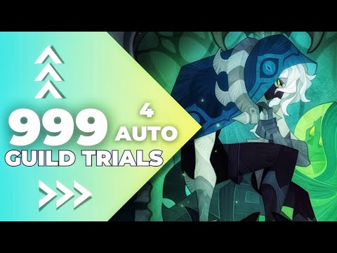 AFK arena // Randle guild trial 999 level // 4 AUTO !