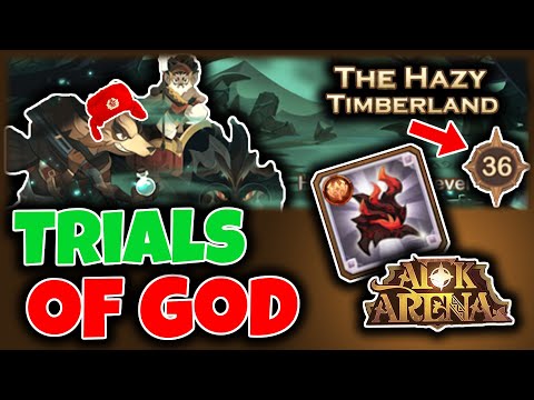 THE HAZY TIMBERLAND: 36 AS F2P | TRIALS OF GOD - Peaks of Time Guide/ Walkthrough [AFK ARENA]