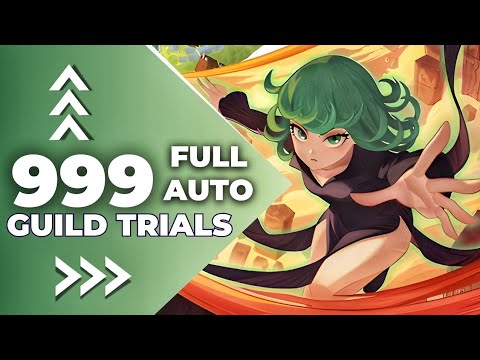 AFK arena // Terrible Tornado guild trial 999 level // FULL AUTO !