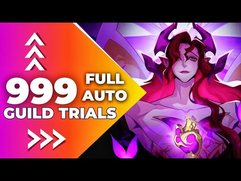 AFK arena // Envydiel guild trial 999 level // FULL AUTO !