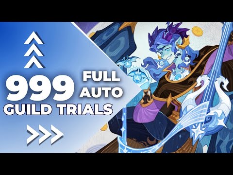 AFK arena // Kaelon guild trial 999 level // FULL AUTO !