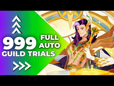 AFK arena // Lysander guild trial 999 level // FULL AUTO !