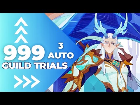 AFK arena // Awakened Eironn guild trial 999 level // 3 AUTO !