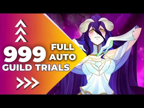 AFK arena // Albedo guild trial 999 level // FULL AUTO !