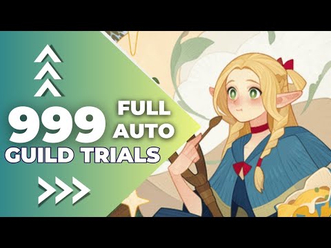 AFK arena // Marcille guild trial 999 level // FULL AUTO !