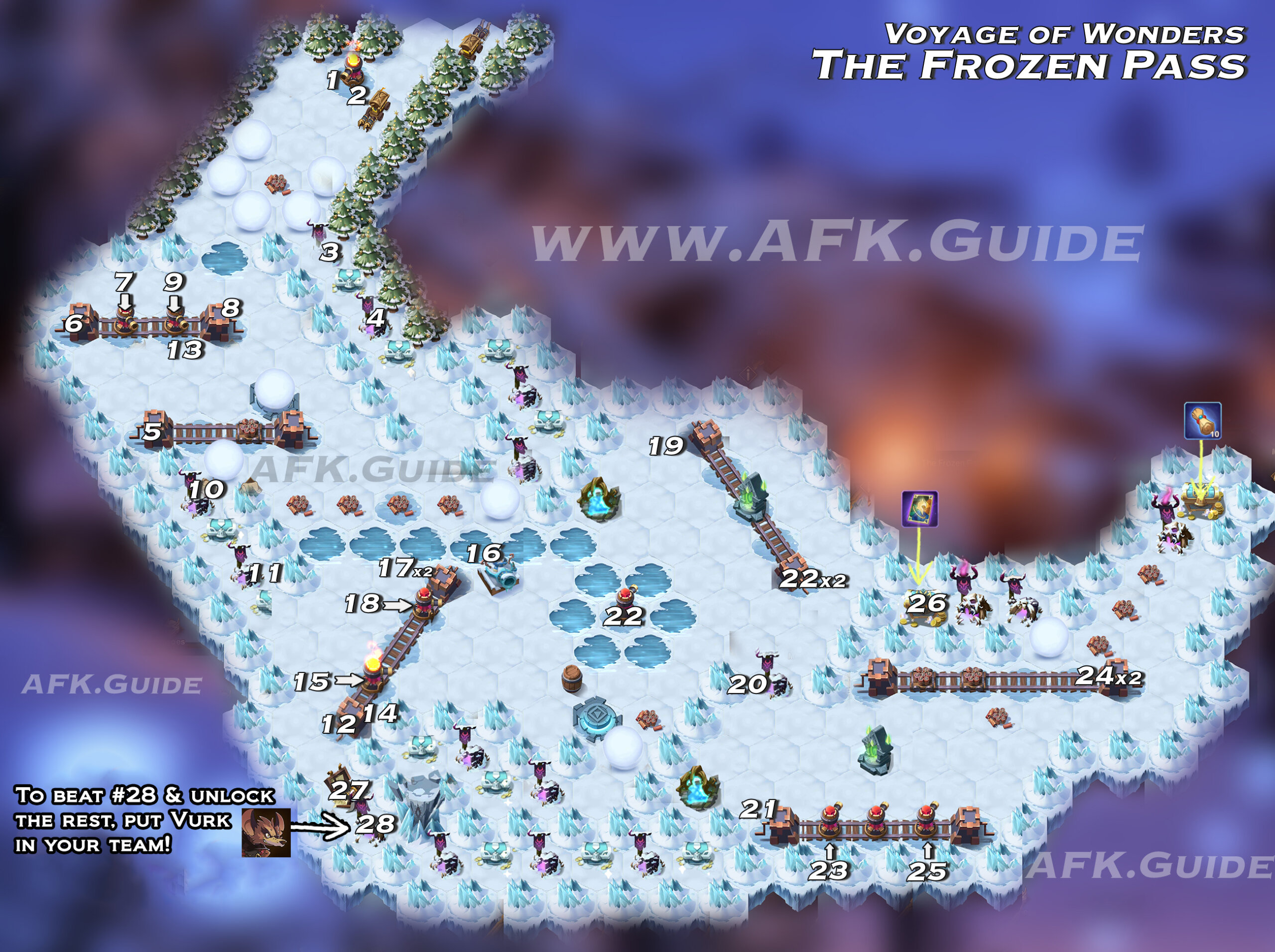 Voyage of Wonders Guide & Map: The Frozen Pass