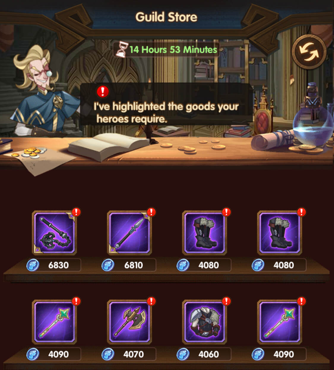 guild store afk arena