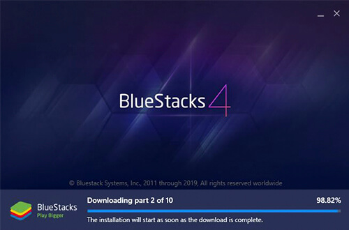 installing bluestacks