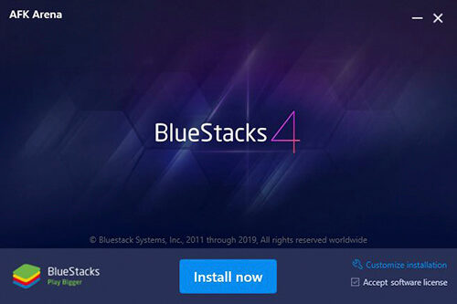 installing bluestacks