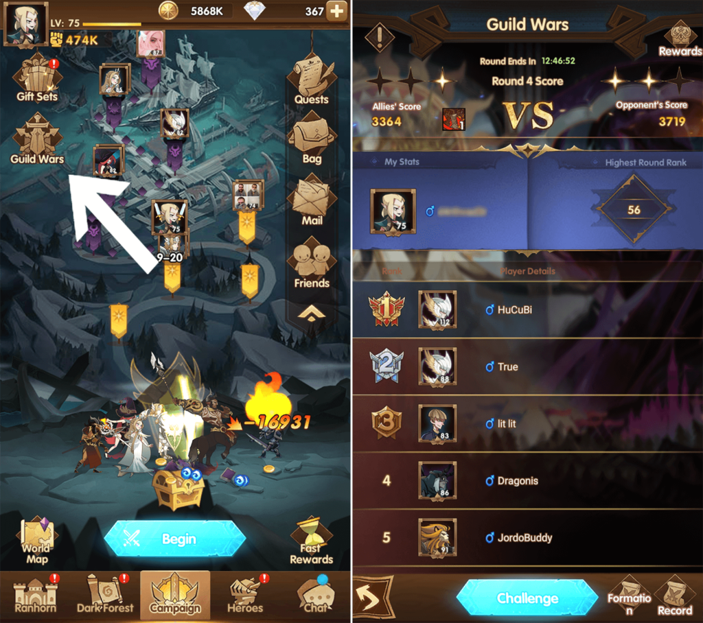 AFK Arena Guild Wars Guide Best Tips & Strategies AFK Arena Guide