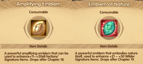 afk arena emblems