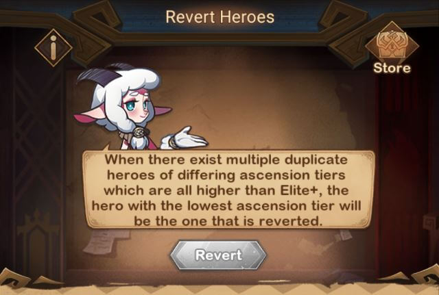 revert heroes afk arena