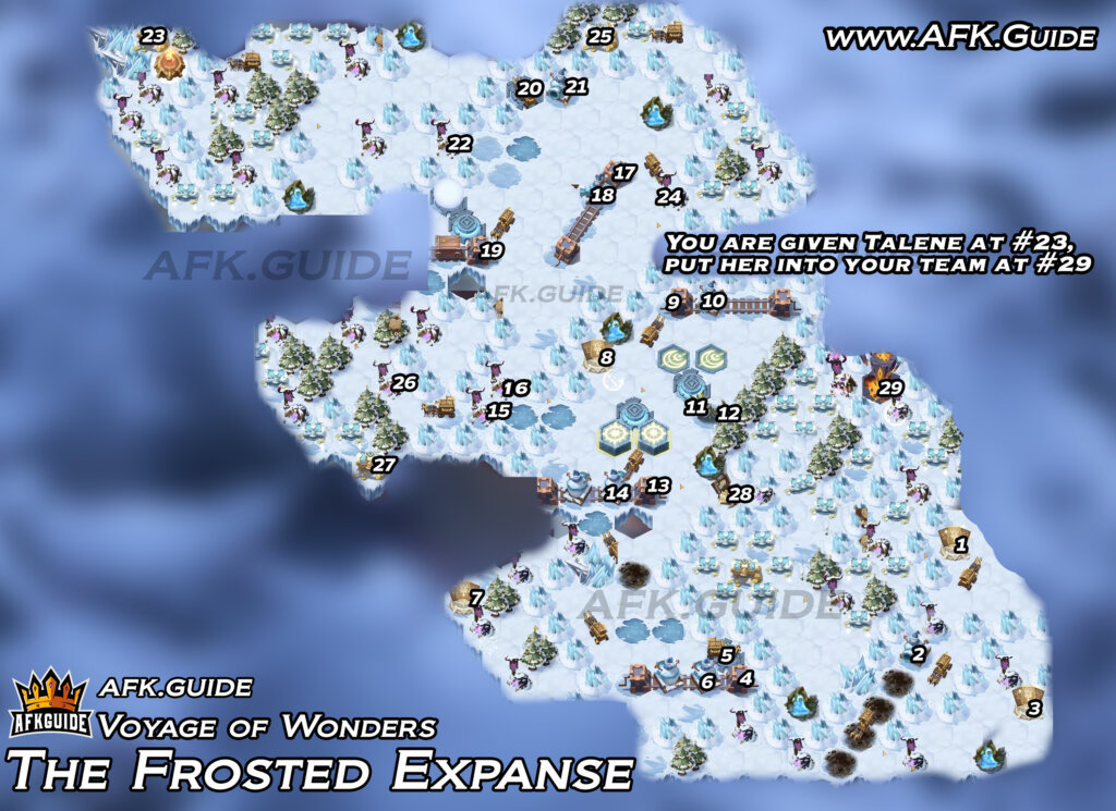 afk arena The Frosted Expanse map