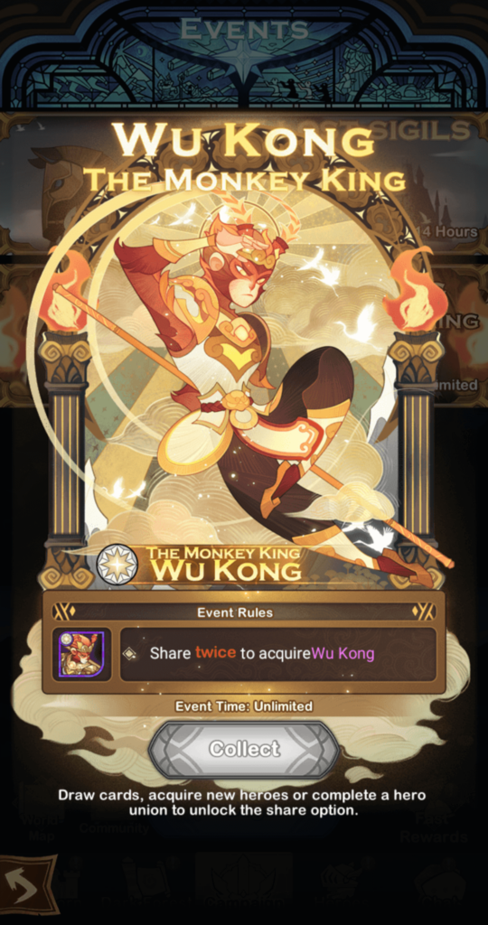 wu kong event