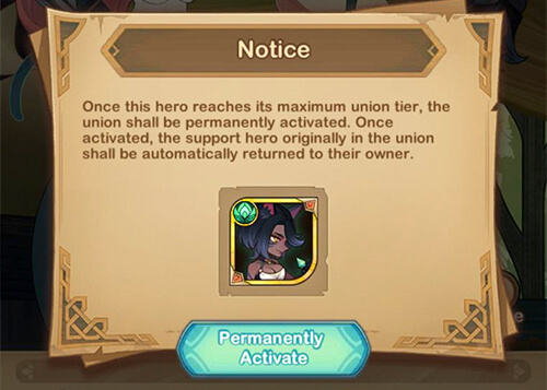 permanently active hero union