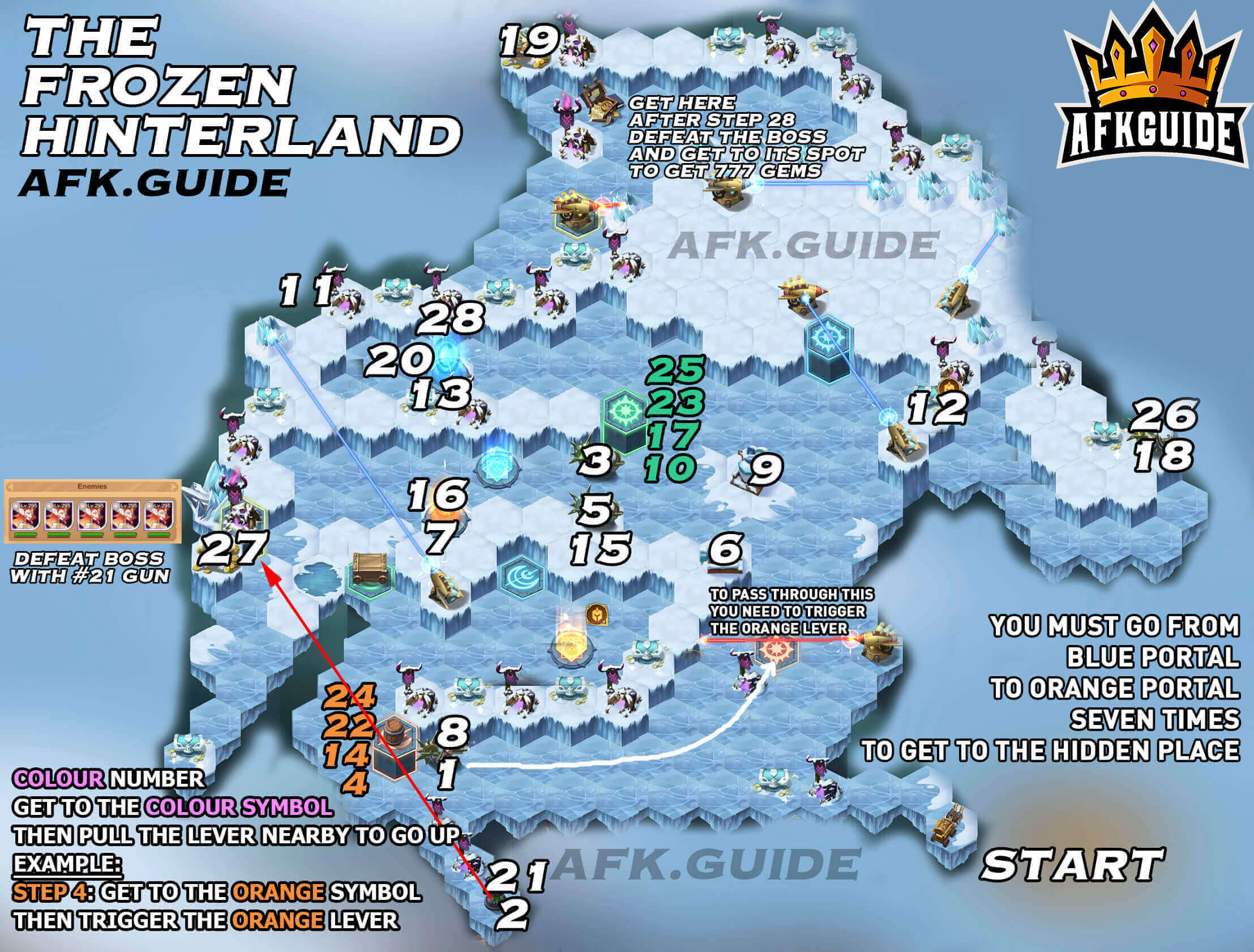 The Frozen Hinterland Map Guide