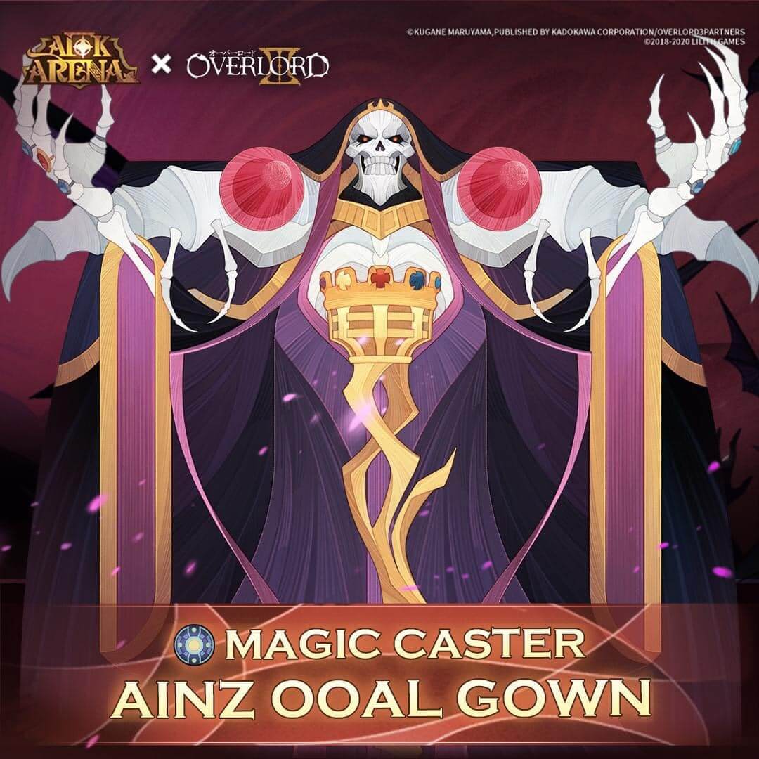 ainz ooal gown magic caster afk arena