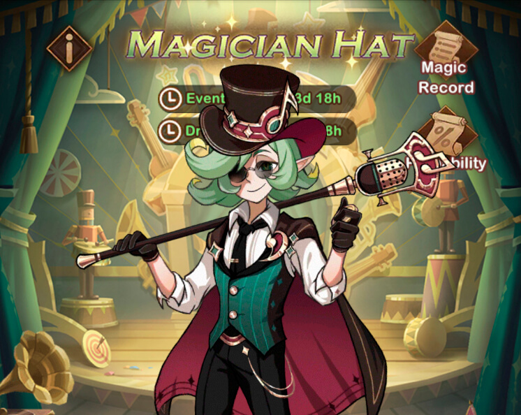 magician hat event