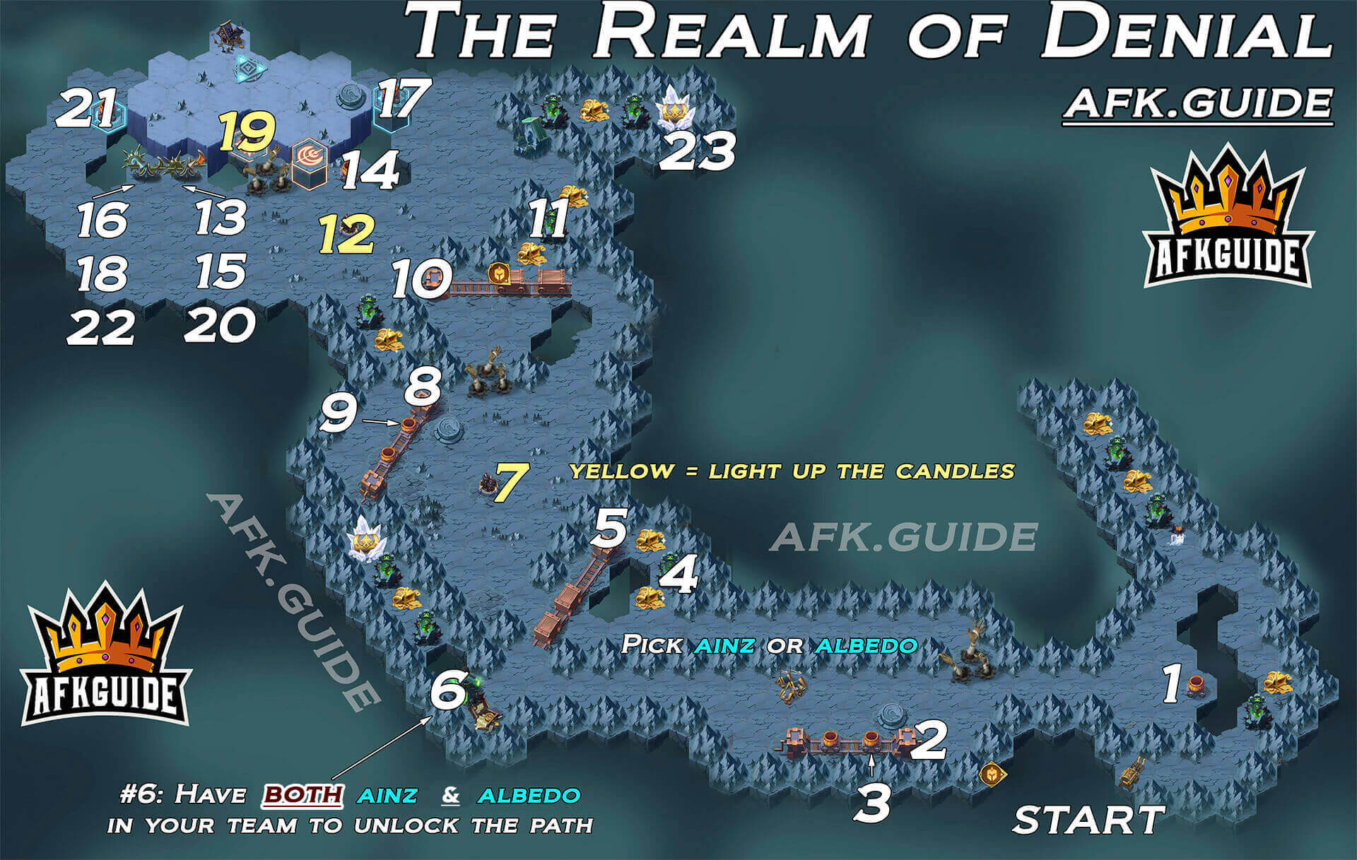 realm of denial map afk arena