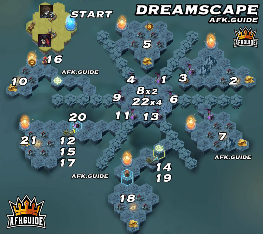 dreamscape map afk arena voyage of wonders