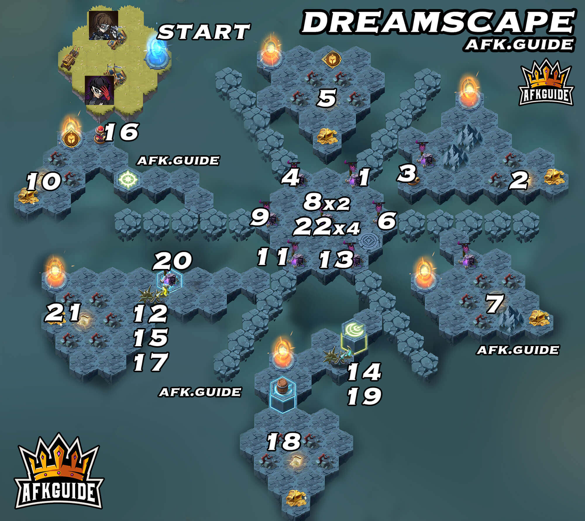 dreamscape map afk arena voyage of wonders