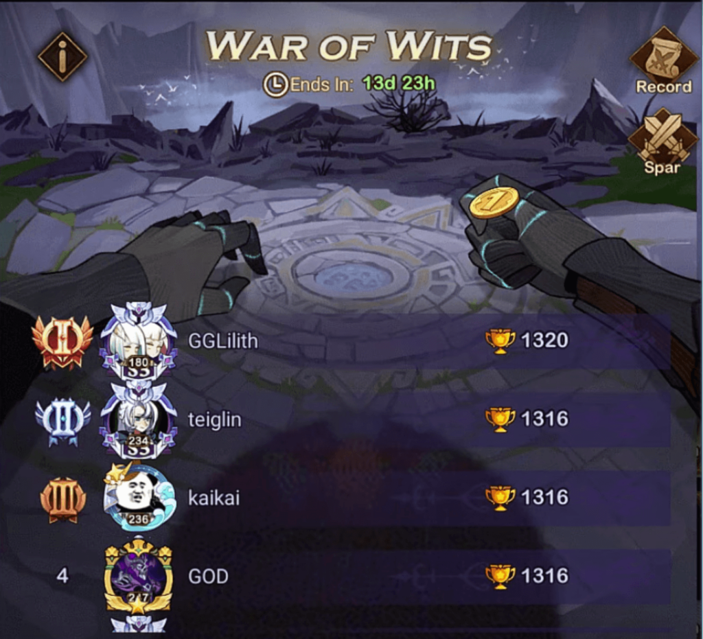 war or wits event