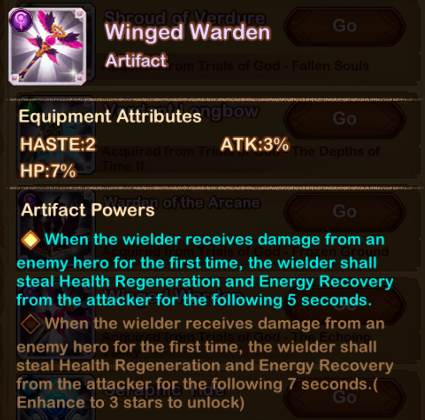 Winged Warden Artifact