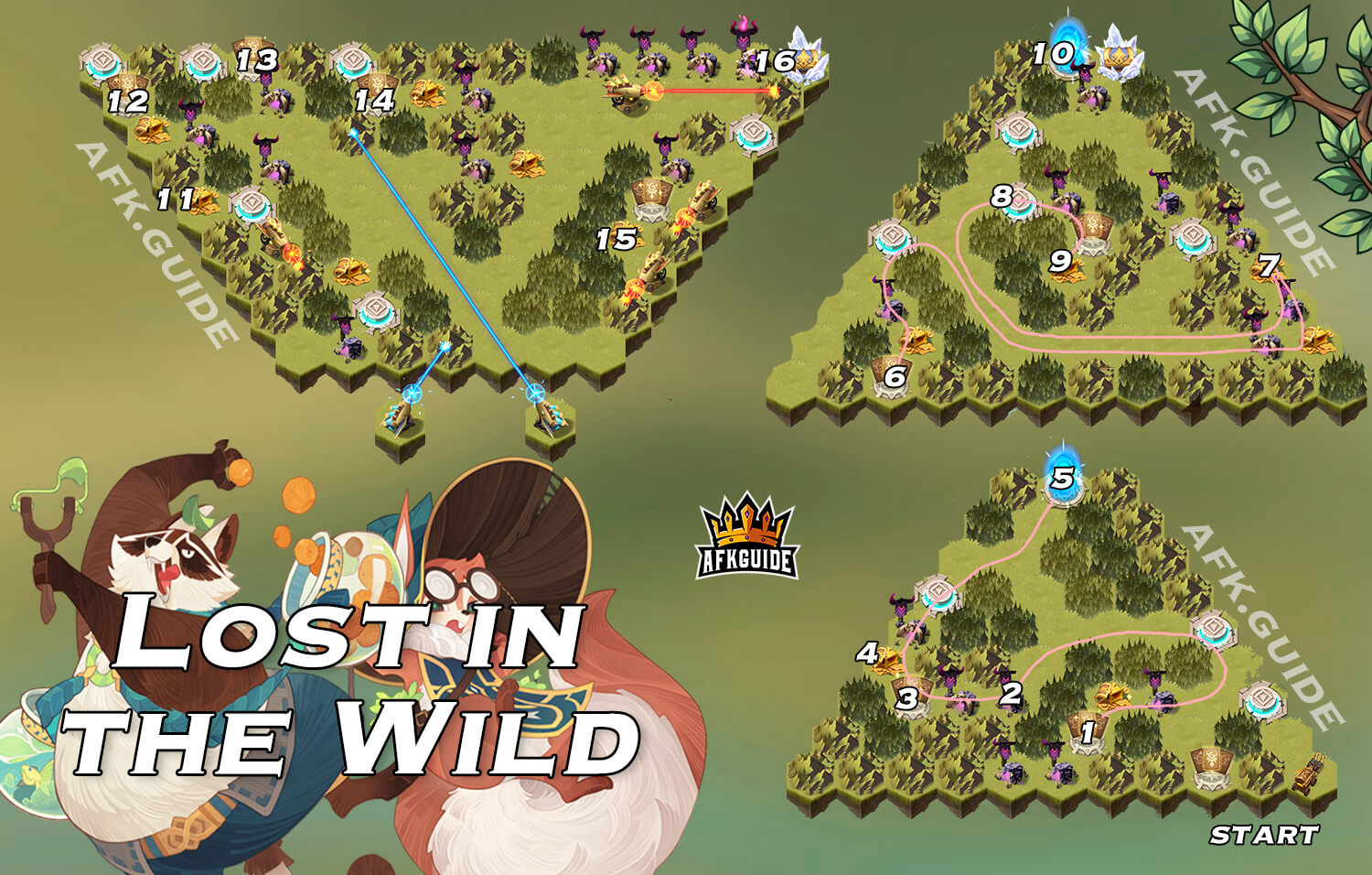 lost in the wild map