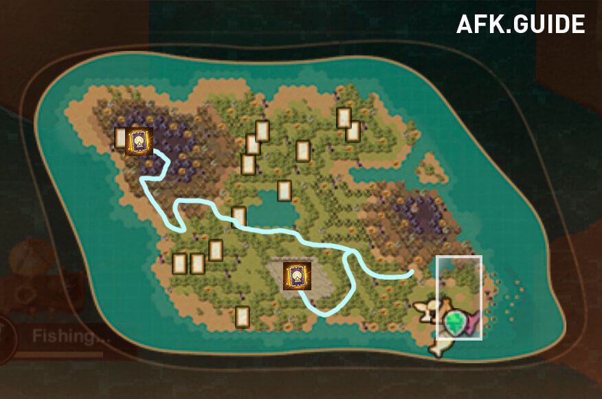 Island of Solitude map afk arena
