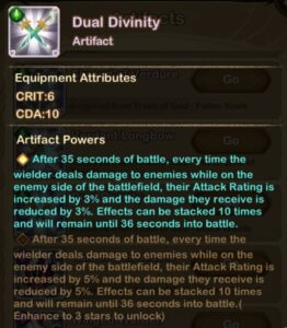 New Ranger Artifact Dual Divinity